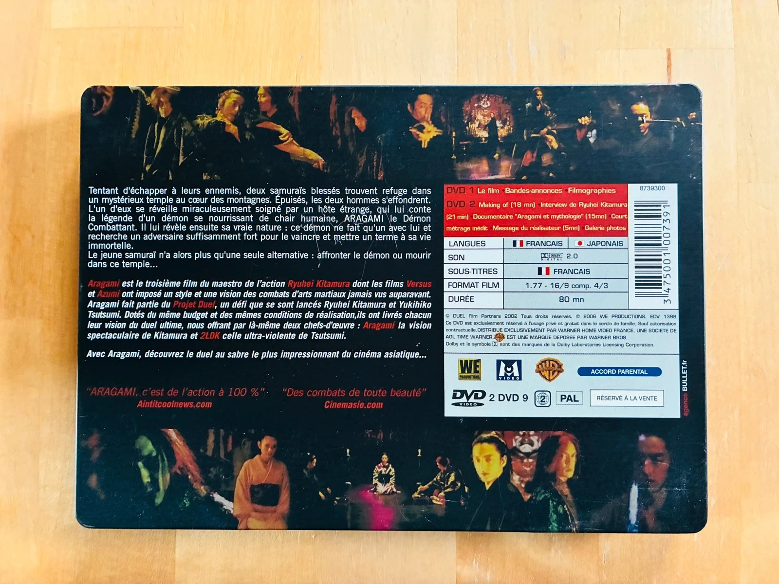 Steelbook 2 DVD Aragami el dios de la lucha edición coleccionista. – photo 3